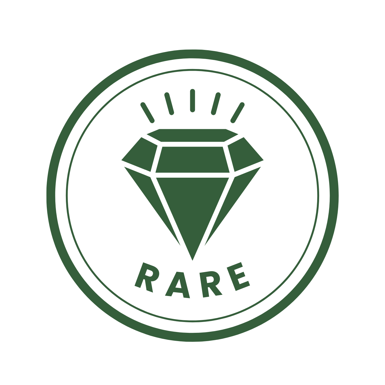 Label indicating rare plant find.