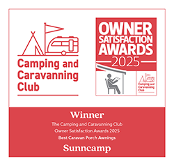 Camping and Caravanning Club Owner Satisfaction Awards 2025 - WINNER Best Caravan Porch Awnings